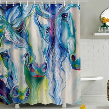 Waterproof Bath Screen Polyester Shower Curtain In The Bathroom Home Decoration Animals Horse,Zebra,Unicorn Printing
Waterproof Bath Screen Polyester Shower Curtain In The Bathroom Home Decoration Animals Horse,Zebra,Unicorn Printing