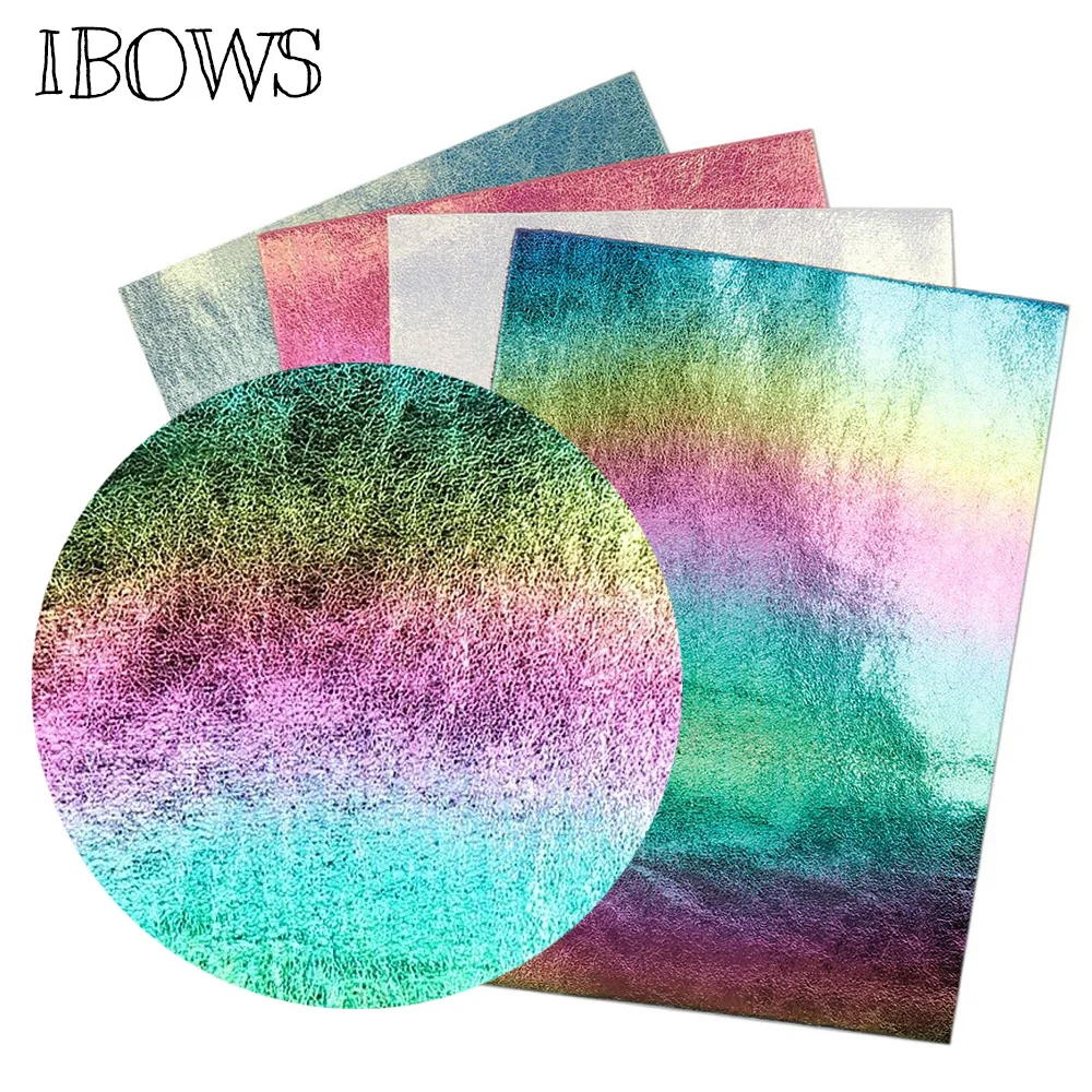 IBOWS 22*30cm Faux Synthetic Leather Rainbow Crack Metal Fabric for DIY Decorative Garment HairBow HandBag Shoes Leather Sheets
IBOWS 22*30cm Faux Synthetic Leather Rainbow Crack Metal Fabric for DIY Decorative Garment HairBow HandBag Shoes Leather Sheets