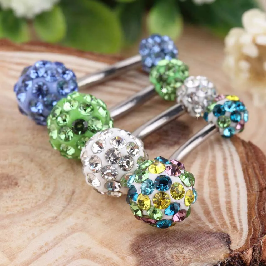 Barbell Rhinestone Crystal Body Jewelry Piercing Navel Belly Button Rings Percing Jewelry Belly RingPiercing accessories &15
Barbell Rhinestone Crystal Body Jewelry Piercing Navel Belly Button Rings Percing Jewelry Belly RingPiercing accessories &15