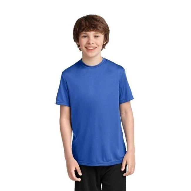 Port & Co PC380Y Youth Performance Tee Royal Blue - Extra Large