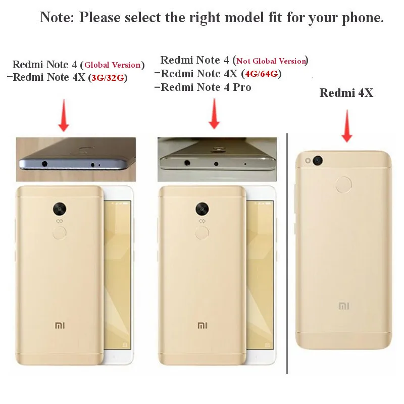 Redmi 4x Отличия