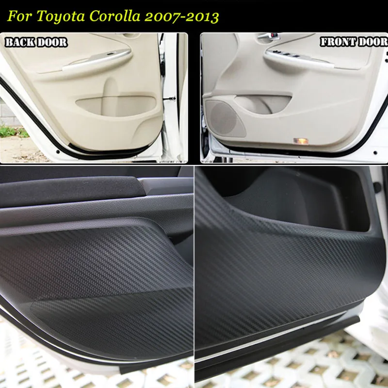 4pcs New Interior Carbon Fiber Doors Side Edge Anti-kick Protection Pad Sticker For Toyota Corolla 2007-2013
4pcs New Interior Carbon Fiber Doors Side Edge Anti-kick Protection Pad Sticker For Toyota Corolla 2007-2013