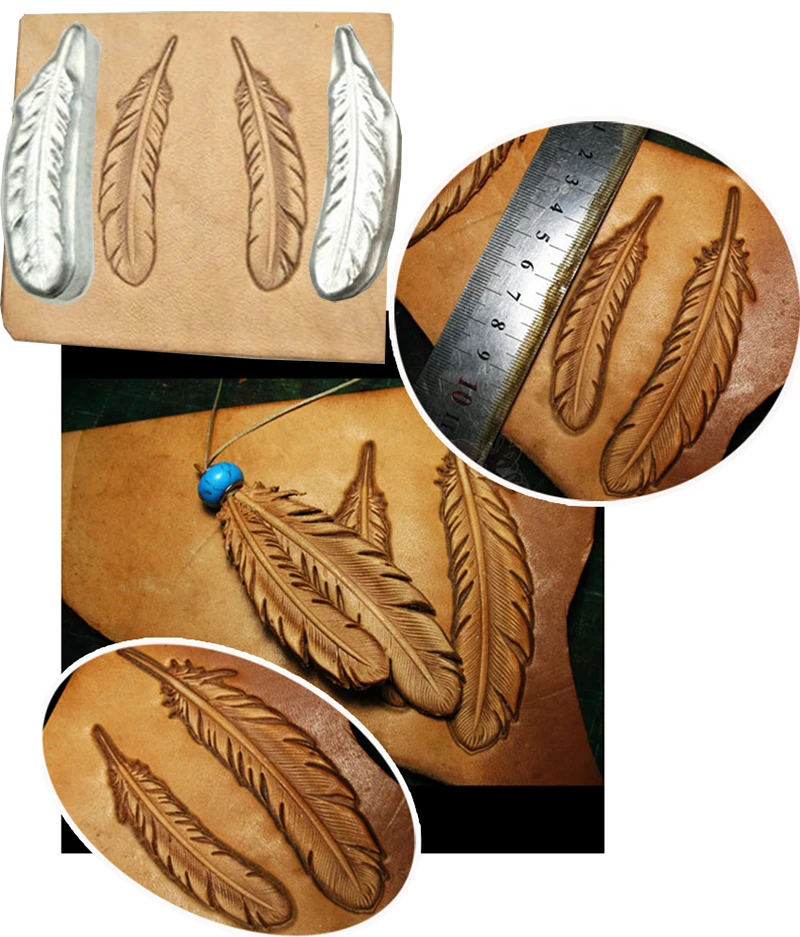 Feather pattern Hand-work unique design leather working tools carving punches stamp craft leather with leather carving tools
Feather pattern Hand-work unique design leather working tools carving punches stamp craft leather with leather carving tools