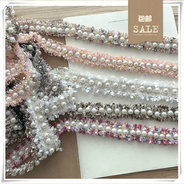 3Yard/Lot Handmade Beaded Small Pearl Tassel Fringe Woven Belt Lace Trim DIY Hair Accessories Neckties Fabric Decoration
3Yard/Lot Handmade Beaded Small Pearl Tassel Fringe Woven Belt Lace Trim DIY Hair Accessories Neckties Fabric Decoration