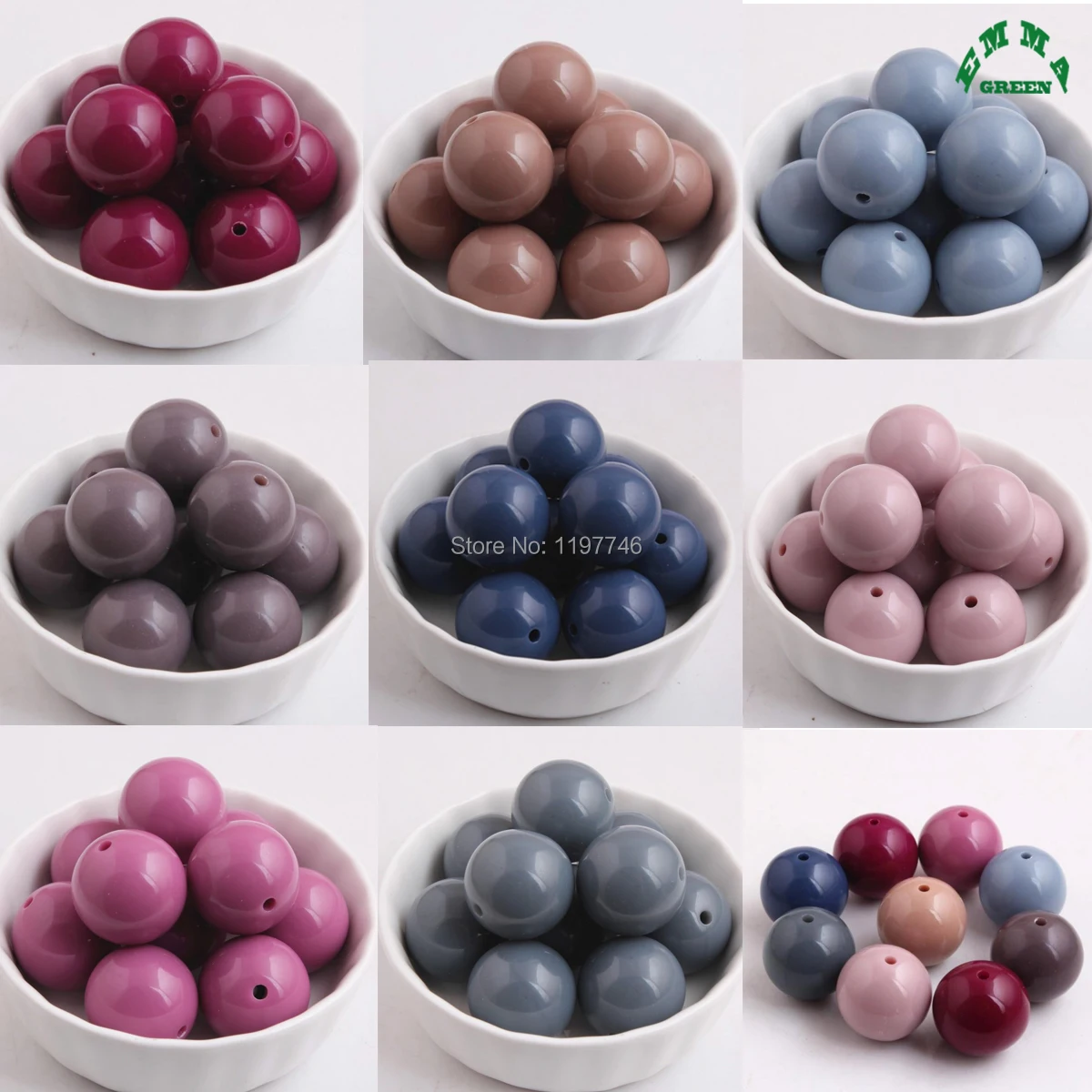 Chunky Beads for Kids DIY Jewelry Making Round Acrylic Spacers 6mm to 20mm Solid Color Loose Bubblegum Bead with Straight Hole
Chunky Beads for Kids DIY Jewelry Making Round Acrylic Spacers 6mm to 20mm Solid Color Loose Bubblegum Bead with Straight Hole