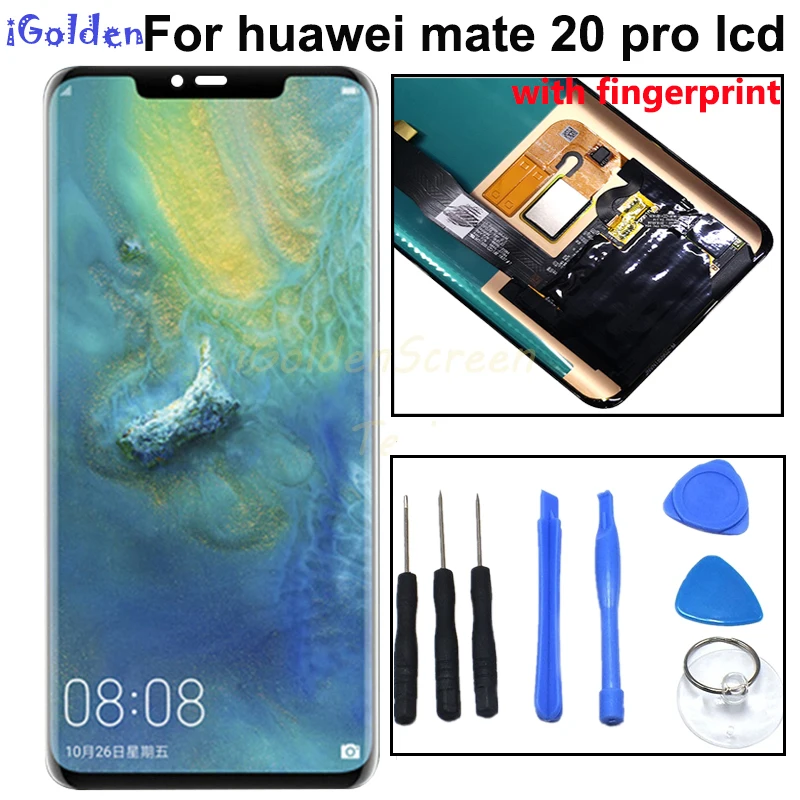 6.39 inch Original LCD For Huawei mate 20 Pro LCD Display Touch Screen Digitizer Assembly Replacement with fingerprint
6.39 inch Original LCD For Huawei mate 20 Pro LCD Display Touch Screen Digitizer Assembly Replacement with fingerprint