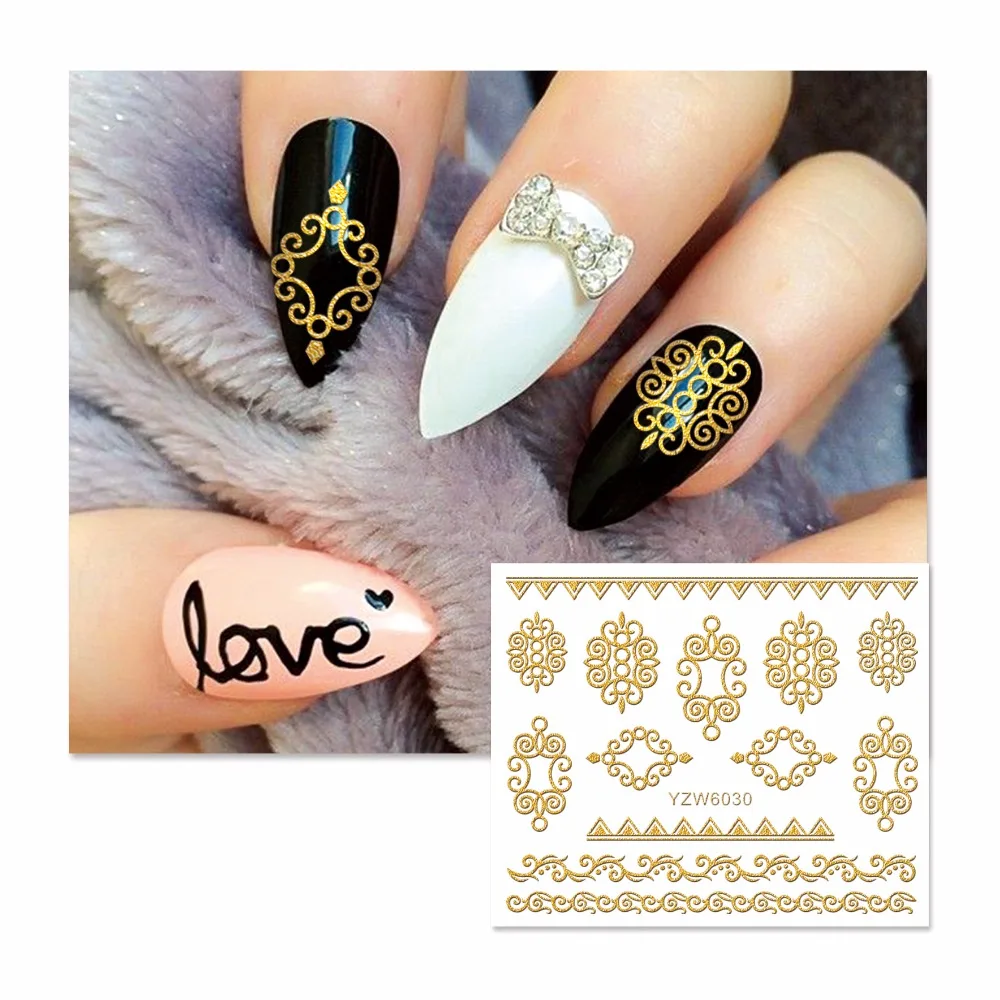 YZWLE 1 Sheet Gold 3D Photo Frame Design Nail Art Stickers Decals For Nail Tips Decoration DIY Fashion Nail Art Accessories 6030
YZWLE 1 Sheet Gold 3D Photo Frame Design Nail Art Stickers Decals For Nail Tips Decoration DIY Fashion Nail Art Accessories 6030