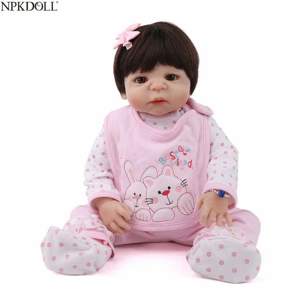 NPKDOLL Reborn Baby Lifelike Newborn Girl Soft Silicone 22 inch Babe Boneca Lovely Princess Realistic Baby Dolls Toys Fo
NPKDOLL Reborn Baby Lifelike Newborn Girl Soft Silicone 22 inch Babe Boneca Lovely Princess Realistic Baby Dolls Toys Fo