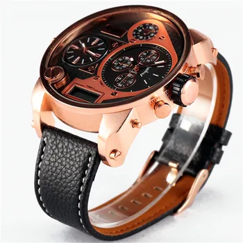 OULM Brand Watches Mens Leather Band Quality Japan Movt Large Quartz Wrist Watch Big Face Analog Clock relogio masculino Brown
OULM Brand Watches Mens Leather Band Quality Japan Movt Large Quartz Wrist Watch Big Face Analog Clock relogio masculino Brown