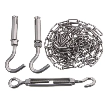 Silver Load 60KG 304 Stainless Steel M3 5M Turnbuckle Chain Set for Outdoor Drying or Tightening
Silver Load 60KG 304 Stainless Steel M3 5M Turnbuckle Chain Set for Outdoor Drying or Tightening