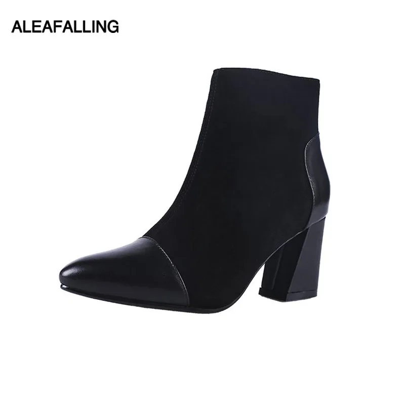 Aleafalling Women Boots 6.5cm Heel Platform Zip Open Pointed Toe Motorcycle Lady Party Ankle Mature Boots Woman Shoes WBT375
Aleafalling Women Boots 6.5cm Heel Platform Zip Open Pointed Toe Motorcycle Lady Party Ankle Mature Boots Woman Shoes WBT375