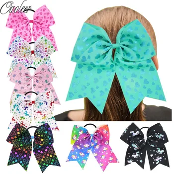 8pcs/lot7" Large Valentine's Day Cheer Bow For Girls Colorful Cartoon Heart Printed Hairbows Ponytail Kids Hair Accessories
8pcs/lot7" Large Valentine's Day Cheer Bow For Girls Colorful Cartoon Heart Printed Hairbows Ponytail Kids Hair Accessories