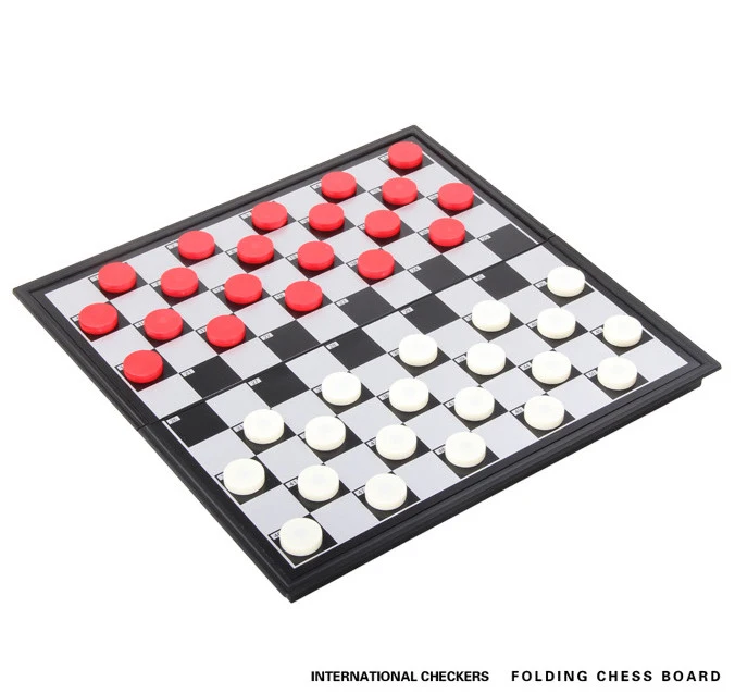 Portable Magnetic Foldable Board 100 grid Draughts Chess Set Game 25*25*2cm for travel game students learn Develop intelligence
Portable Magnetic Foldable Board 100 grid Draughts Chess Set Game 25*25*2cm for travel game students learn Develop intelligence