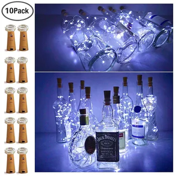 10pcs/lot Battery Operated Cork Light for Wine Bottles Cork Shape String light 20 LED Warm White Fairy Lights for Birthday gifts
10pcs/lot Battery Operated Cork Light for Wine Bottles Cork Shape String light 20 LED Warm White Fairy Lights for Birthday gifts