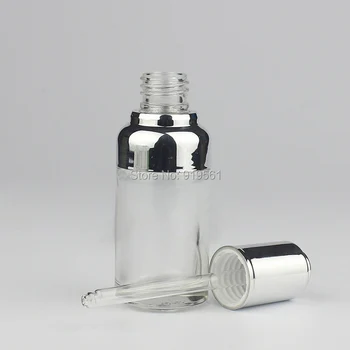 50ml Clear glass dropper bottle Silver Press Dropper head empty Vial Cosmetic Serum Packaging Refillable Perfume bottles
50ml Clear glass dropper bottle Silver Press Dropper head empty Vial Cosmetic Serum Packaging Refillable Perfume bottles