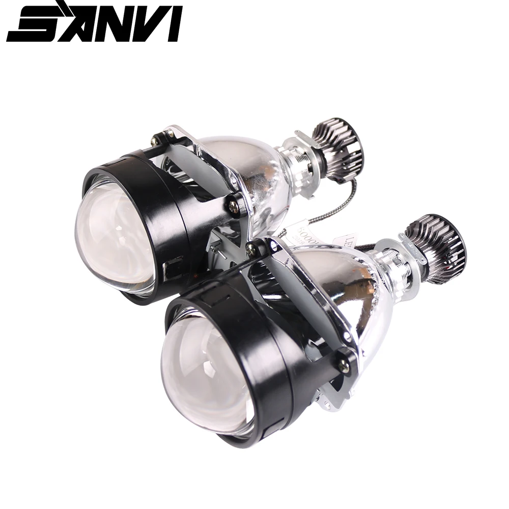 Sanvi 2.5inch Bi LED Projector lens Headlight With H1 Graphene auto LED Headlight Bulb for DIY H1 H4 H7 Headlight car styling
Sanvi 2.5inch Bi LED Projector lens Headlight With H1 Graphene auto LED Headlight Bulb for DIY H1 H4 H7 Headlight car styling