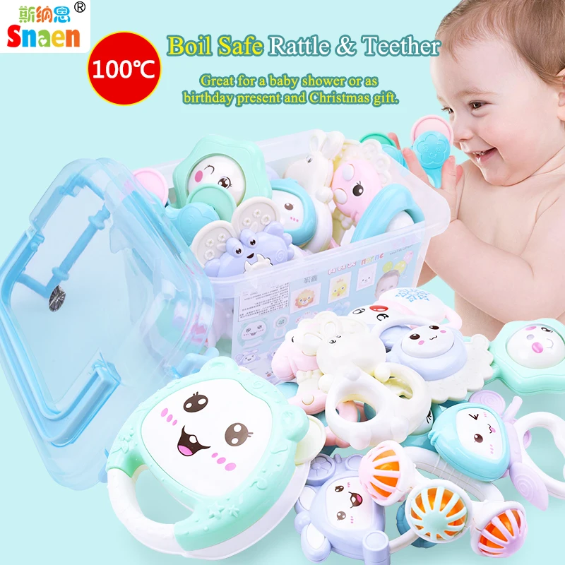 Snaen 5 8 12 PCS Infant Rattles Teether Toys Candy Colors Grab Shaking Bell Rattle Set with Storage Box for Newborn Baby Toddler
Snaen 5 8 12 PCS Infant Rattles Teether Toys Candy Colors Grab Shaking Bell Rattle Set with Storage Box for Newborn Baby Toddler