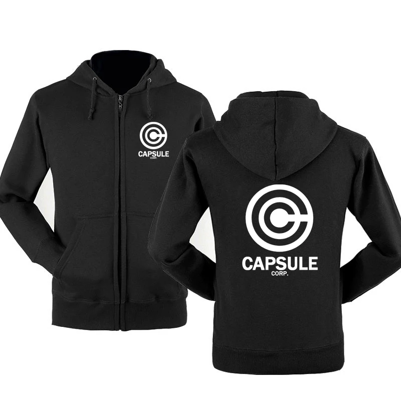 Spring Autumn Sweatshirt Anime Dragon Ball Hoodies Men Streetwear CAPSULE CORP printed Fleece Zipper Hooded Harajuku Tracksuit
Spring Autumn Sweatshirt Anime Dragon Ball Hoodies Men Streetwear CAPSULE CORP printed Fleece Zipper Hooded Harajuku Tracksuit