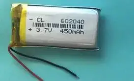 Free shipping 2pcs/lot 3.7v 450mah 602040 polymer lithium rechargeable battery li-po for power bank GPS MP3 recorder mouse
Free shipping 2pcs/lot 3.7v 450mah 602040 polymer lithium rechargeable battery li-po for power bank GPS MP3 recorder mouse