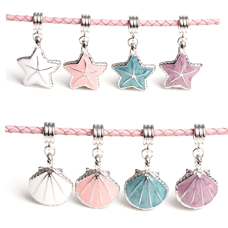 10pcs/lot silver shell starfish Charm for bracelet Ocean wind Pendant necklace Tag Enamel hair accessories DIY jewelry
10pcs/lot silver shell starfish Charm for bracelet Ocean wind Pendant necklace Tag Enamel hair accessories DIY jewelry