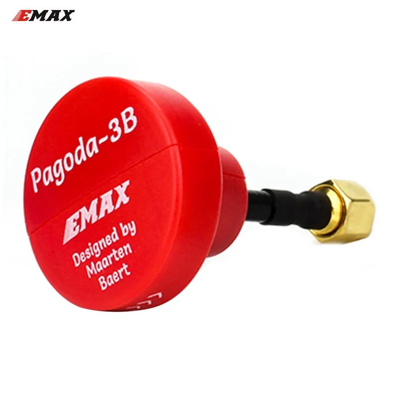 

EMAX Pagoda 3B 5.8G 50mm Long RHCP W/ SMA Male by Maarten Baert FPV VTX Antenna Red For RC Models Goggles Transmitter