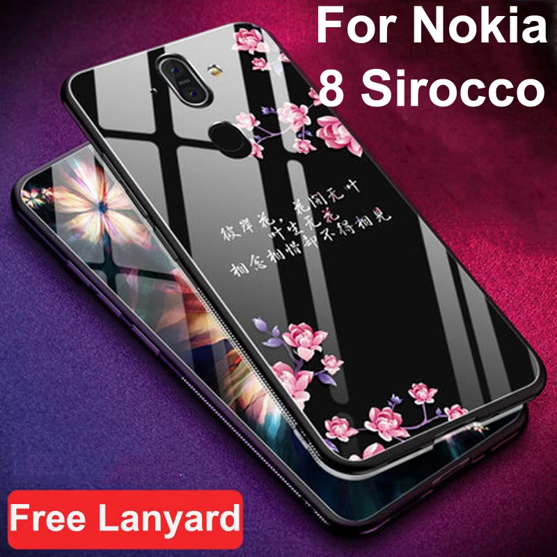 Coque For Nokia 8 Sirocco case Luxury tempered glass + soft edge cover For Nokia8 sirocco glass 8sirocco TA-1042 cases shell
Coque For Nokia 8 Sirocco case Luxury tempered glass + soft edge cover For Nokia8 sirocco glass 8sirocco TA-1042 cases shell
