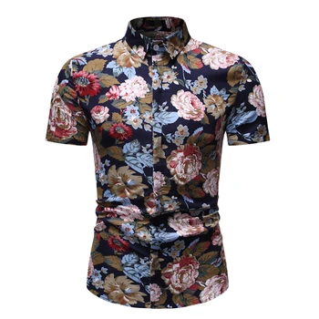 YASUGUOJI New 2019 Summer Mens Casual Floral Print Short Sleeve Shirt Fashion Luxury Men Shirt Mens Hawaiian Shirt Black Shirt
YASUGUOJI New 2019 Summer Mens Casual Floral Print Short Sleeve Shirt Fashion Luxury Men Shirt Mens Hawaiian Shirt Black Shirt