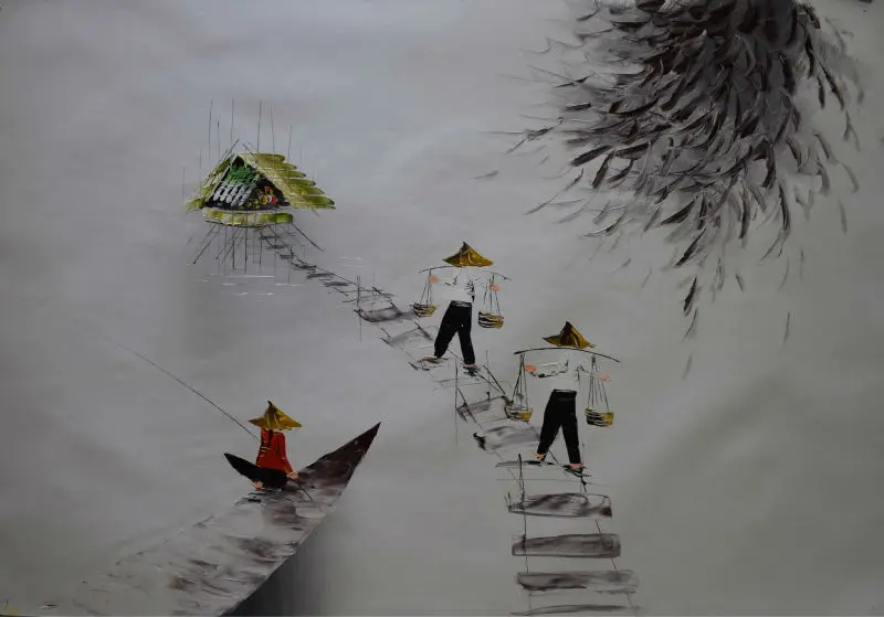 Hand Painted Oil Painting on Canvas Vietnam Landscape Fishing Painting Canvas Painting Modern Wall Art Pictures for Living Room
Hand Painted Oil Painting on Canvas Vietnam Landscape Fishing Painting Canvas Painting Modern Wall Art Pictures for Living Room