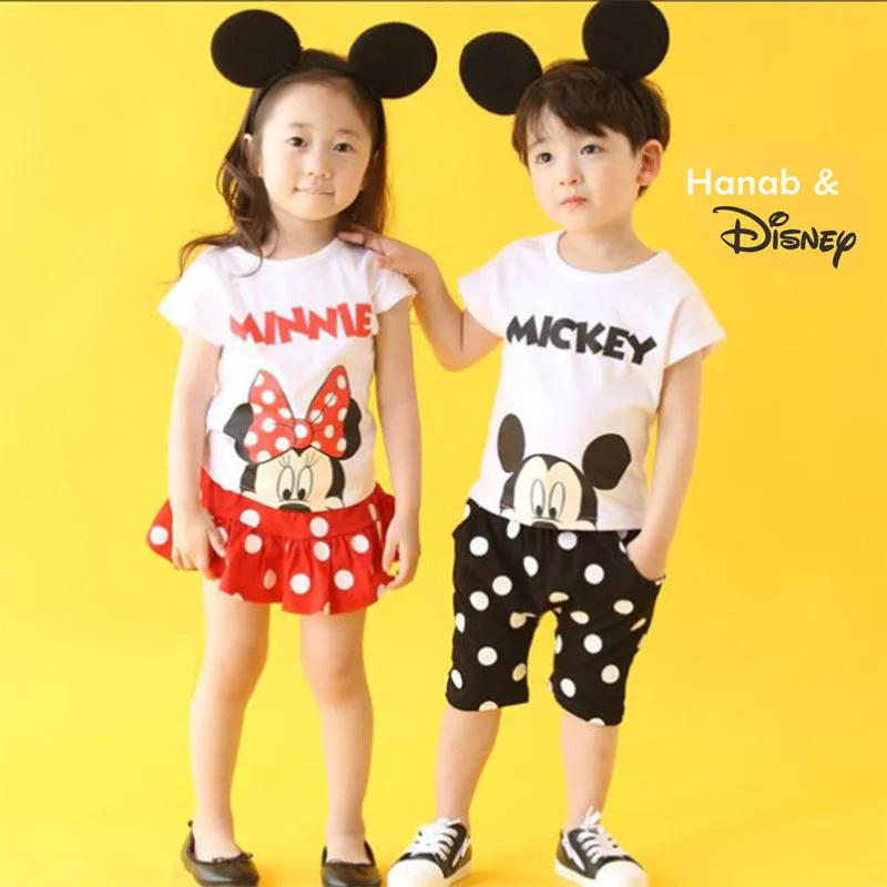 Disney princess Summer children clothing set Minnie Boy Girl short pants Cute Mickey mouse T-Shirt+ shorts Short sleeve +skirt
Disney princess Summer children clothing set Minnie Boy Girl short pants Cute Mickey mouse T-Shirt+ shorts Short sleeve +skirt