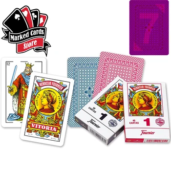 Fournier NO.1 Paper Contact Lenses Marked Cards For Texas Hold'em and Omaha, 40 Cards or 50 Cards Red and Blue Bridge Size Poker
Fournier NO.1 Paper Contact Lenses Marked Cards For Texas Hold'em and Omaha, 40 Cards or 50 Cards Red and Blue Bridge Size Poker