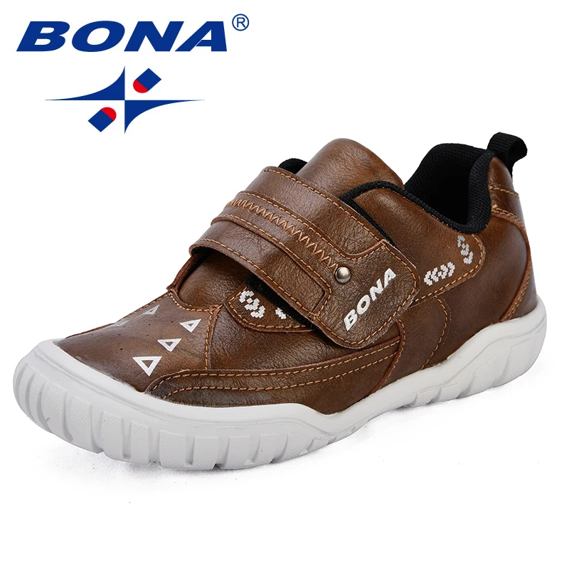 

BONA New Arrival Classics Style Children Sneakers Synthetic Boys Casual Shoes Outdoor Hook & Loop Girls Leisure Shoes Light Soft