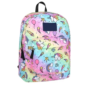 School Backpack Cartoon Rainbow Unicorn Design Water Repellent Backpack Teenager Girls School Bags
School Backpack Cartoon Rainbow Unicorn Design Water Repellent Backpack Teenager Girls School Bags