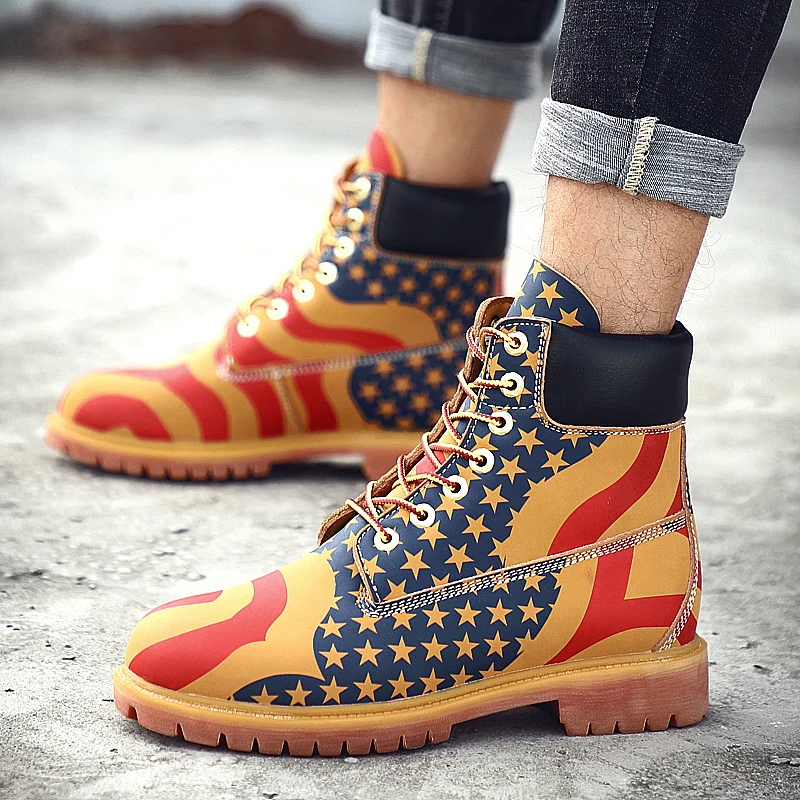Timber Leather Retro Punk Motorcycle Fashion Boots Timber Leather Retro Punk Motorcycle Fashion Boots