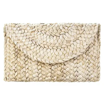 Corn Leather Clutch Women Straw Female Clip Woven Casual Bag Purse Portable Ladies Handbag Summer Beach Bag Solid Day Clutches
Corn Leather Clutch Women Straw Female Clip Woven Casual Bag Purse Portable Ladies Handbag Summer Beach Bag Solid Day Clutches