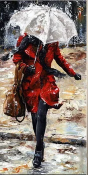 100% Handpainted Free Shipping Modern Abstract Picture Walk In The Rain Art Oil Painting Wall Art on Canvas for Home Decoration
100% Handpainted Free Shipping Modern Abstract Picture Walk In The Rain Art Oil Painting Wall Art on Canvas for Home Decoration