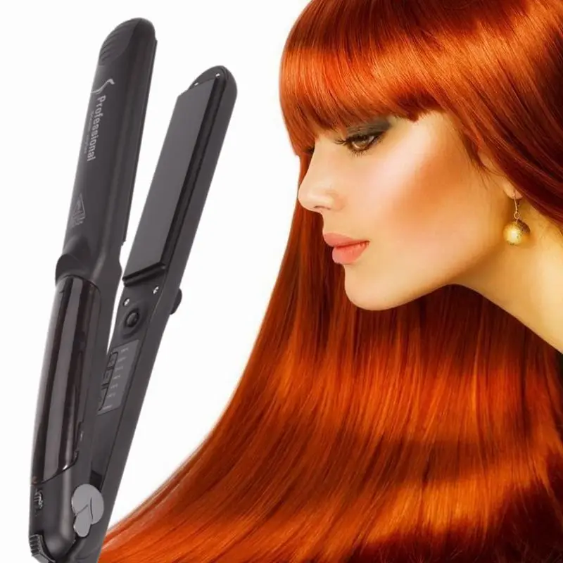 Steam Function Flat Iron Tourmaline Ceramic Vapor Professional Hair Straightener with Argan Oil Infusion Straightening Irons 880
Steam Function Flat Iron Tourmaline Ceramic Vapor Professional Hair Straightener with Argan Oil Infusion Straightening Irons 880