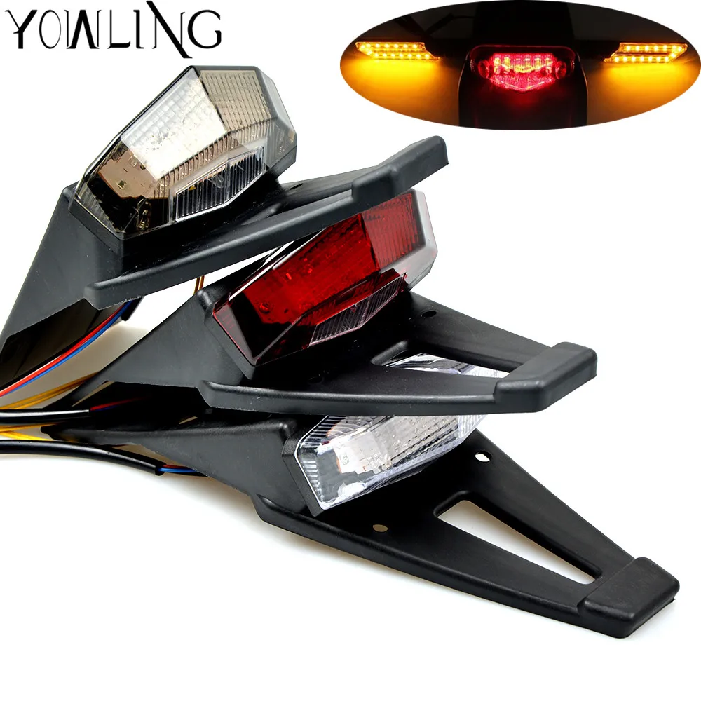 Motorcycle Tail light Rear Fender License Plate Bracket Holder 12V LED Taillight Brake Lamp Universal For Enduro Off-Road Bike
Motorcycle Tail light Rear Fender License Plate Bracket Holder 12V LED Taillight Brake Lamp Universal For Enduro Off-Road Bike