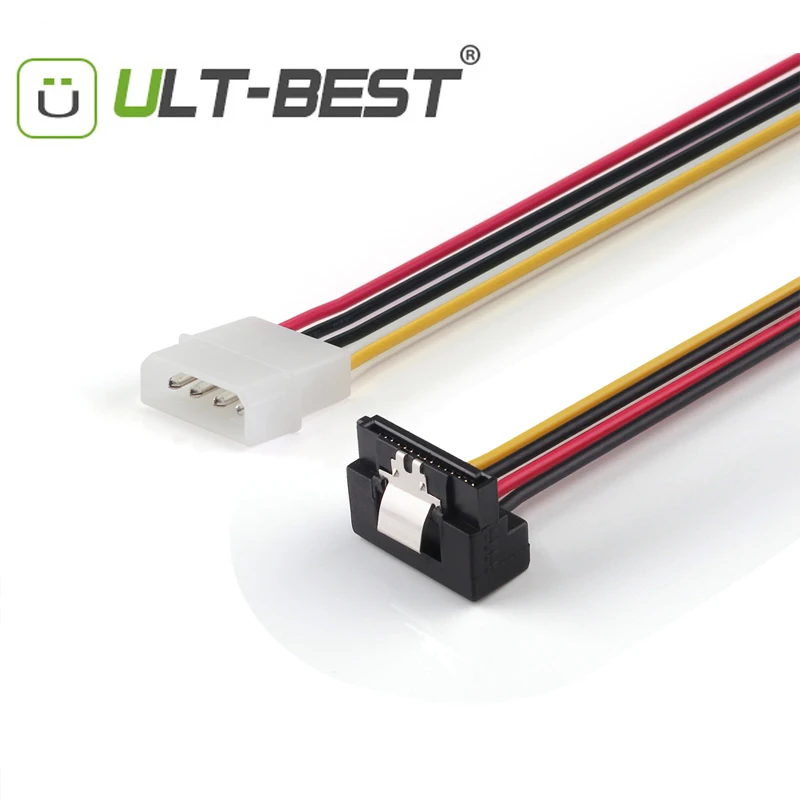 ULT-BEST SATA Power Cable IDE Molex 4 pin to 15pin Right Angle 90 Degree Power Computer HDD SSD Cable 15CM LP4 Power Cord
ULT-BEST SATA Power Cable IDE Molex 4 pin to 15pin Right Angle 90 Degree Power Computer HDD SSD Cable 15CM LP4 Power Cord