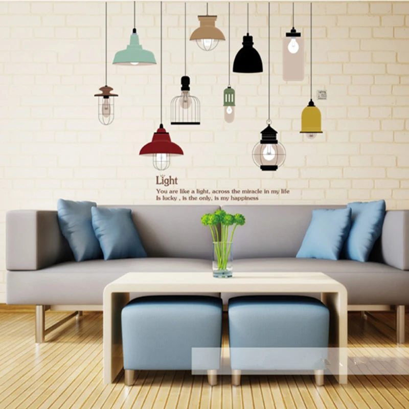 Shine Light Bulb Wall Sticker Living Room Bedroom Decor Mural Art Vinyl Wallpaper Tableware Wall decal Stickers for Kitchen
Shine Light Bulb Wall Sticker Living Room Bedroom Decor Mural Art Vinyl Wallpaper Tableware Wall decal Stickers for Kitchen