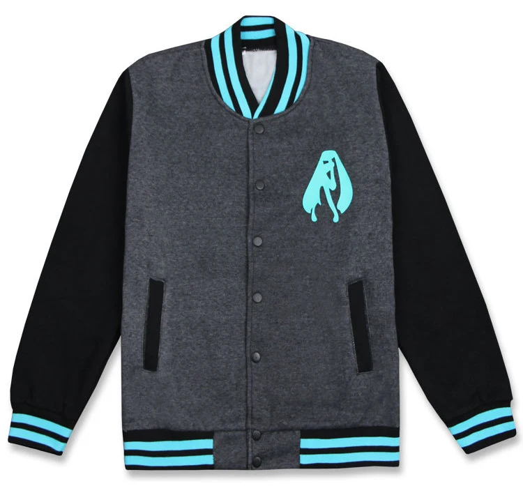 Anime VOCALOID Hatsune Miku Baseball Uniform Cosplay Costume Thicken Jacket Daily Hoodie Casual Sweatshirts
Anime VOCALOID Hatsune Miku Baseball Uniform Cosplay Costume Thicken Jacket Daily Hoodie Casual Sweatshirts