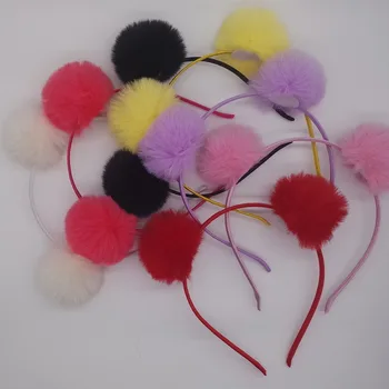 New Women Girl 4 cm Sweet Pom Fur Ball Furry Ears Fluffy Rabbit Fur Ball Women Headband Hair band Pretty Hair Accessories
New Women Girl 4 cm Sweet Pom Fur Ball Furry Ears Fluffy Rabbit Fur Ball Women Headband Hair band Pretty Hair Accessories