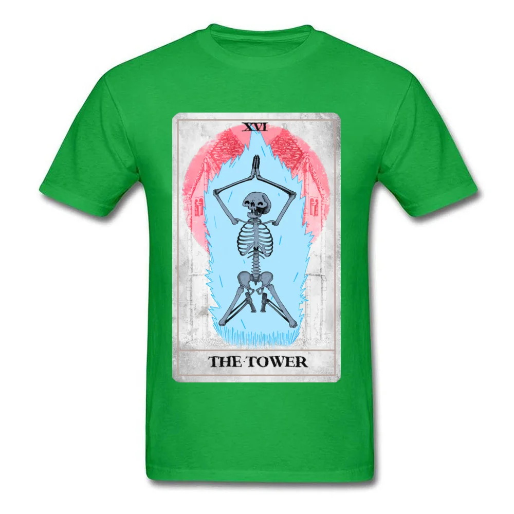 Men's T Shirts The Tower Cool Tops Shirt All Cotton Crew Neck Short Sleeve Leisure Tshirts Labor Day Wholesale The Tower green