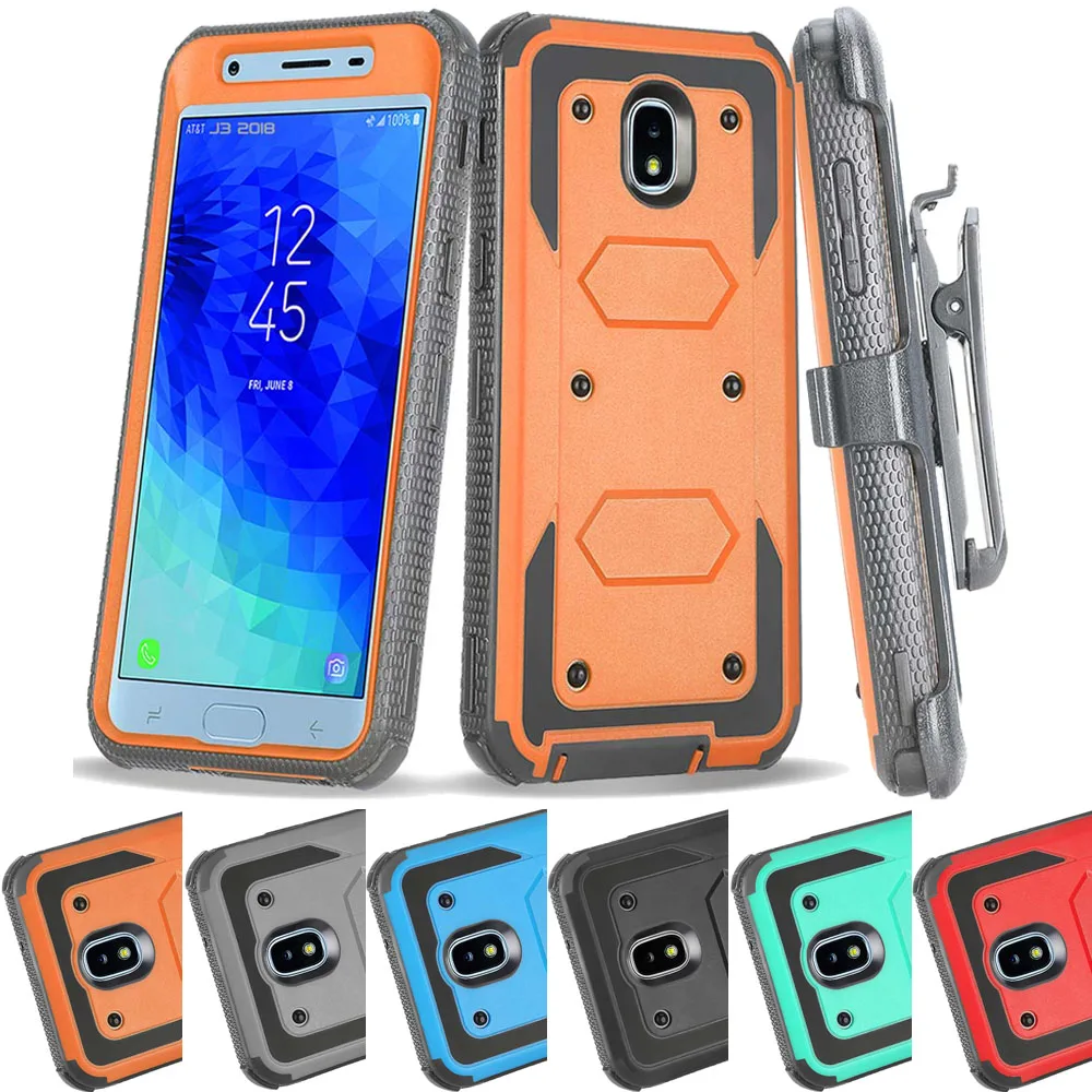 Heavy Duty Armor Case Holster Belt Clip Cover For Samsung Galaxy J3 2018/Achieve/Eclipse 2/Orbit/Star/Aura/J3 V 3rd Gen/Sol 3
Heavy Duty Armor Case Holster Belt Clip Cover For Samsung Galaxy J3 2018/Achieve/Eclipse 2/Orbit/Star/Aura/J3 V 3rd Gen/Sol 3