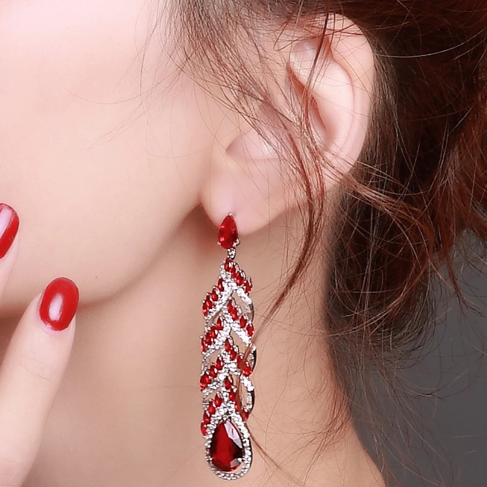 New Look 5 color Elegant Women Bohemian Drop Earrings White Color High Quality Cubic Zirconia Ethnic Earring Fashion Jewelry 
New Look 5 color Elegant Women Bohemian Drop Earrings White Color High Quality Cubic Zirconia Ethnic Earring Fashion Jewelry