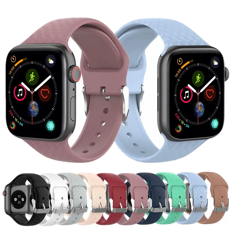 Silicone Strap for Apple Watch Band 38mm/40mm/42mm/44mm Iwatch Band 4 3 2 1 Bracelet Sport Wrist Watchbands Bracelet Belt
Silicone Strap for Apple Watch Band 38mm/40mm/42mm/44mm Iwatch Band 4 3 2 1 Bracelet Sport Wrist Watchbands Bracelet Belt