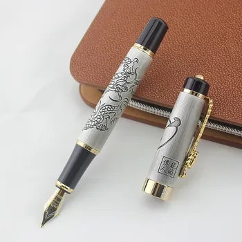 Jinhao Calligraphy Fountain Pen Bent Nib, Descendants of The Dragon, Gray for Art, Painting, Writing Office Supplies
Jinhao Calligraphy Fountain Pen Bent Nib, Descendants of The Dragon, Gray for Art, Painting, Writing Office Supplies