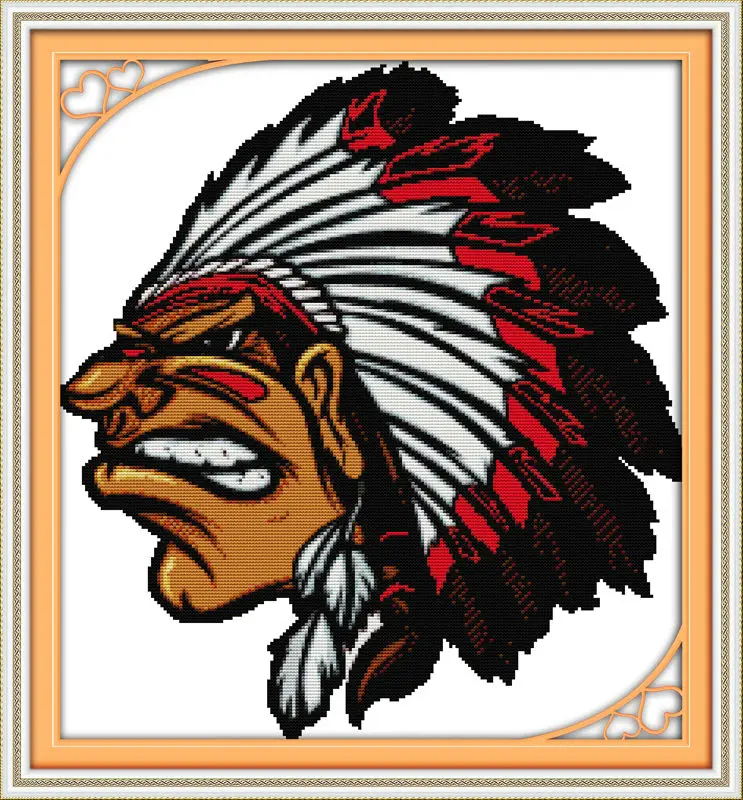 The Indians (2) Printed on Canvas DMC Counted Chinese Cross Stitch Kits printed Cross-stitch set Embroidery Needlework
The Indians (2) Printed on Canvas DMC Counted Chinese Cross Stitch Kits printed Cross-stitch set Embroidery Needlework