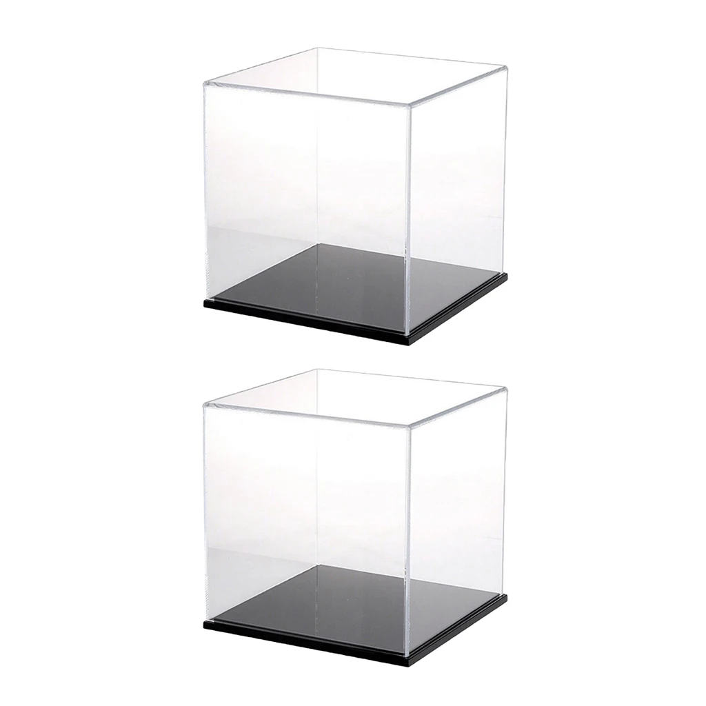 MagiDeal Clear Acrylic Display Box Case Protector Perspex 8x8x8cm for Amiibo Funko POP Model Dolls Showbox