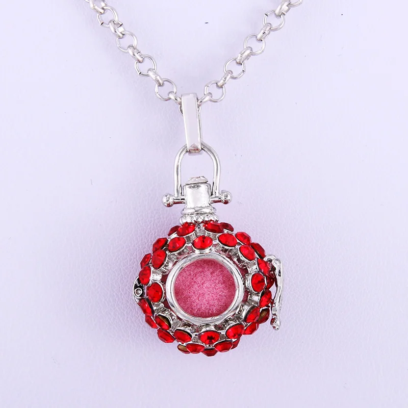 Red Blue round drill Ball Pendant Aromatherapy locket Diffuser Necklace fit Aromatherapy Ball Fine Jewelry Girl Gift 
Red Blue round drill Ball Pendant Aromatherapy locket Diffuser Necklace fit Aromatherapy Ball Fine Jewelry Girl Gift
