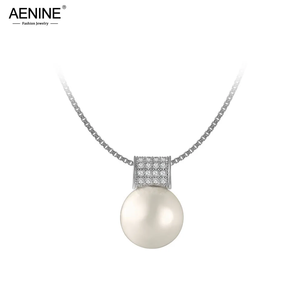 AENINE Classic Lovely Wedding Necklaces Simulated Pearl Mosaic CZ Crystal Luxury Pendant Necklace Jewelry For Women N170060585
AENINE Classic Lovely Wedding Necklaces Simulated Pearl Mosaic CZ Crystal Luxury Pendant Necklace Jewelry For Women N170060585